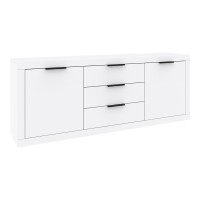 Μπουφές Doha pakoworld σε λευκή απόχρωση 210x45x80.5εκ