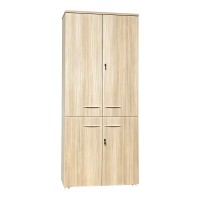 Ντουλάπα γραφείου Stark pakoworld σε oak-μπεζ 80x40x200εκ