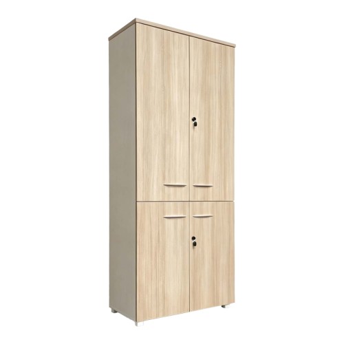 Ντουλάπα γραφείου Armadi pakoworld σε oak-μπεζ 80x40x200εκ