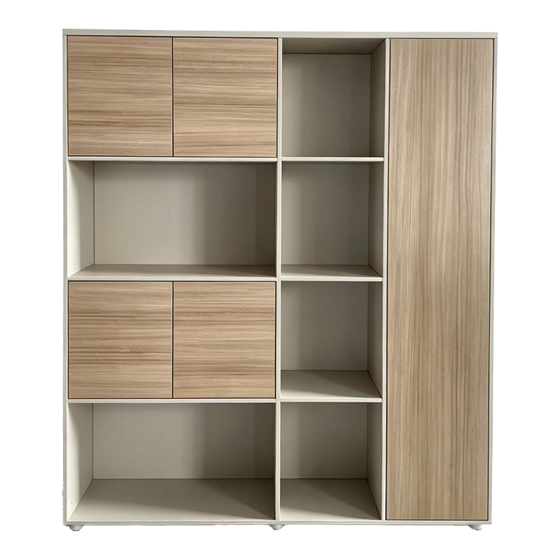 Βιβλιοθήκη γραφείου Stark pakoworld μπεζ oak 160x40x200εκ