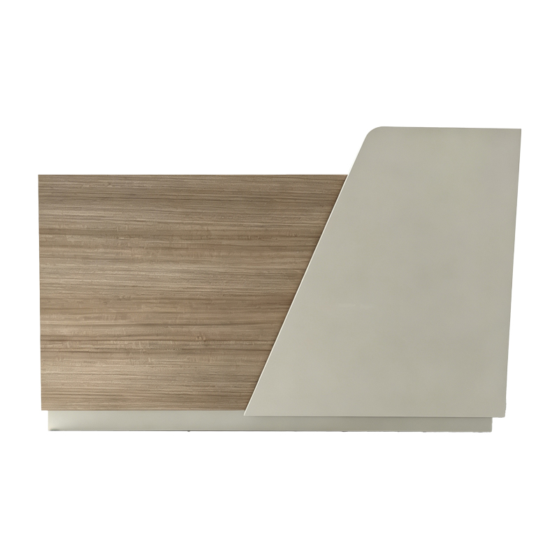 Γραφείο reception Stark pakoworld σε oak-μπεζ απόχρωση 160x60x105εκ