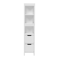 Ντουλάπι-στήλη Kelby pakoworld mdf λευκό 30x30x144εκ