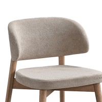 Καρέκλα Siena pakoworld rubberwood σε φυσική-μπεζ απόχρωση 48x50x81εκ