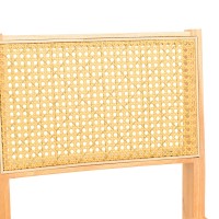 Σετ-2Τεμ.Καρέκλα Winslow pakoworld rubberwood-rattan σε φυσική απόχρωση 46x58x80εκ