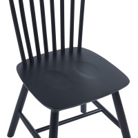 Καρέκλα Bristol pakoworld rubberwood σε μαύρη απόχρωση 45x51x86εκ