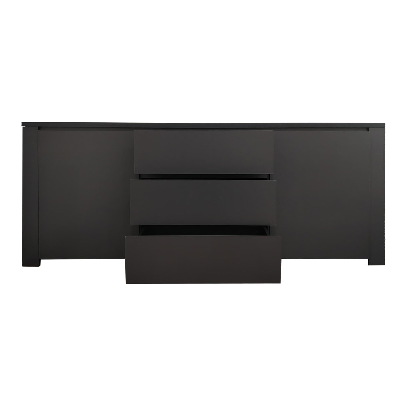 Μπουφές Kalya pakoworld σε ανθρακί απόχρωση 220x49x89.5εκ