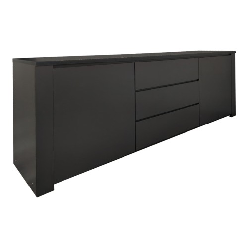 Μπουφές Kalya pakoworld σε ανθρακί απόχρωση 220x49x89.5εκ