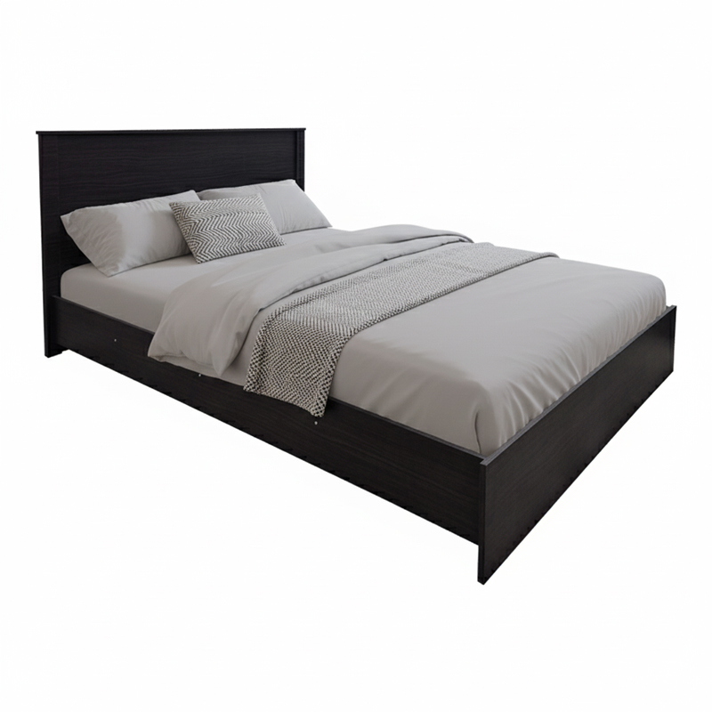 Κρεβάτι Athos pakoworld σε wenge απόχρωση 140x200εκ
