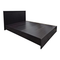 Κρεβάτι Athos pakoworld σε wenge απόχρωση 140x200εκ