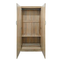 Ντουλάπα εξάφυλλη Athos ΙΙ pakoworld sonoma 240x42x180εκ