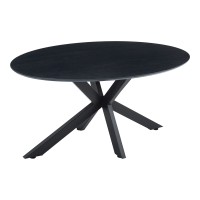 Τραπέζι Makrey pakoworld μαύρο mdf- μεταλλικά πόδια 160x90x75εκ