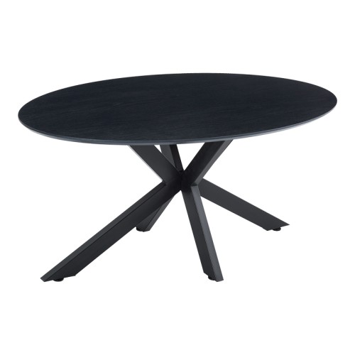 Τραπέζι Makrey pakoworld μαύρο mdf- μεταλλικά πόδια 160x90x75εκ