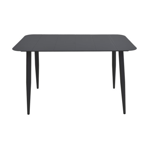 Τραπέζι Vista pakoworld αλουμίνιο σε μαύρη απόχρωση 120x70x72εκ