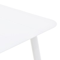 Τραπέζι Vista pakoworld αλουμίνιο σε λευκή απόχρωση 120x70x72εκ