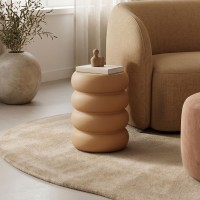 Βοηθητικό τραπέζι Venezia pakoworld MGO  terracotta Φ35x46εκ