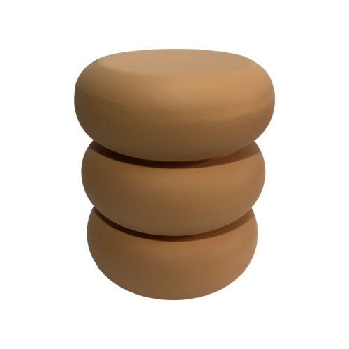 Βοηθητικό τραπέζι Zoubi pakoworld MGO  terracotta Φ35x43εκ