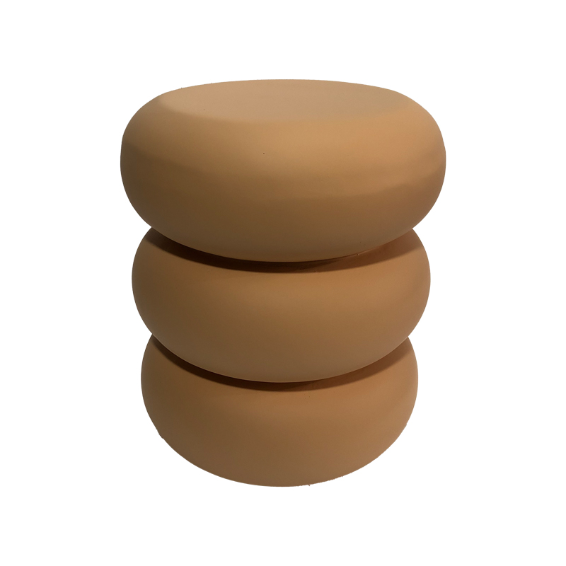 Βοηθητικό τραπέζι Zoubi pakoworld MGO  terracotta Φ35x43εκ