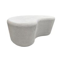 Τραπέζι σαλονιού Fedris pakoworld mdf λευκό 80x70x34εκ