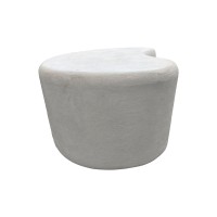 Τραπέζι σαλονιού Fedris pakoworld mdf λευκό 80x70x34εκ