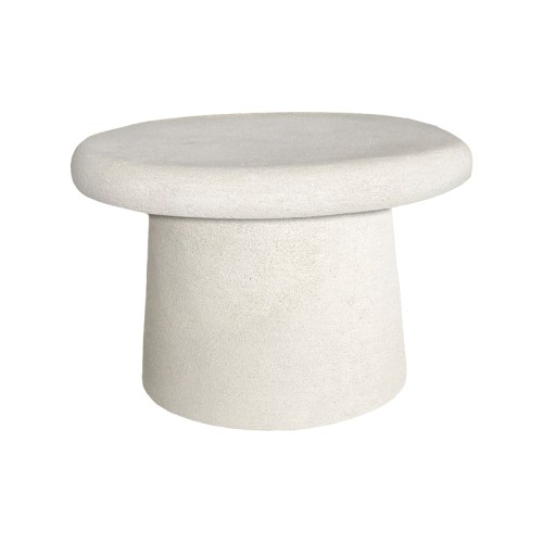 Τραπέζι σαλονιού Herona pakoworld mdf λευκό Φ60x40εκ