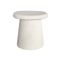 Τραπέζι σαλονιού Herona pakoworld mdf λευκό Φ50x48εκ