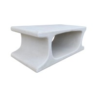 Τραπέζι σαλονιού Nafel pakoworld mdf λευκό 120x60x45εκ