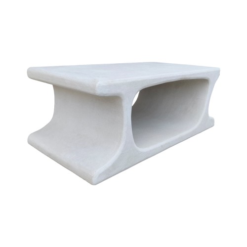 Τραπέζι σαλονιού Nafel pakoworld mdf λευκό 120x60x45εκ