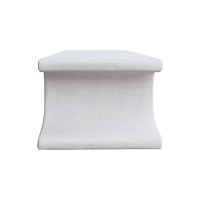 Τραπέζι σαλονιού Nafel pakoworld mdf λευκό 120x60x45εκ