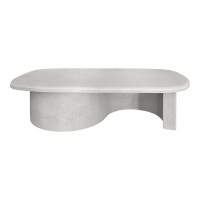 Τραπέζι σαλονιού Verven pakoworld mdf λευκό 120x60x32εκ