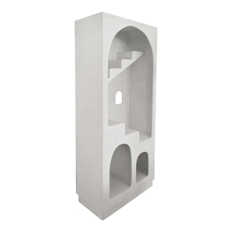 Βιβλιοθήκη-ραφιέρα Boolten pakoworld mdf λευκό 80x38x190εκ