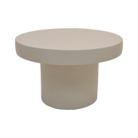 Τραπέζι σαλονιού Umbra pakoworld MGO ανοιχτό γκρι Φ64.5x43εκ
