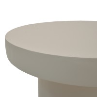 Τραπέζι σαλονιού Umbra pakoworld MGO ανοιχτό γκρι Φ64.5x43εκ