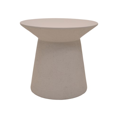 Τραπέζι σαλονιού Peble pakoworld MGO cappuccino Φ55x50εκ