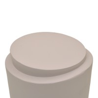 Βοηθητικό τραπέζι Fortox pakoworld MGO cappuccino Φ40x49.5εκ