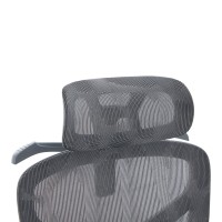 Καρέκλα γραφείου διευθυντη Vigo pakoworld mesh χρώμα γκρι 52x70x118-124εκ