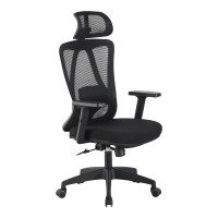 Καρέκλα γραφείου διευθυντή Magida pakoworld mesh μαύρο 58.5x66x115-125εκ