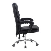 Καρέκλα γραφείου διευθυντή Sanema pakoworld pu μαύρο 62x67x112-122εκ