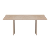 Τραπέζι Releno pakoworld sintered stone σε όψη τραβερτίνας 180x90x75εκ