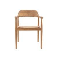 ows-0940004 Καρέκλα Τραπεζαρίας με μπράτσα Helsi (60x54x80) teak wood Soulworks