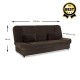 Kαναπές - κρεβάτι Tiko PLUS Megapap τριθέσιος με αποθηκευτικό χώρο και ύφασμα σε καφέ 200x90x96εκ.