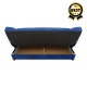 Kαναπές - κρεβάτι Tiko Plus Megapap τριθέσιος με αποθηκευτικό χώρο και ύφασμα σε μπλε 200x90x96εκ.