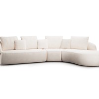 Γωνιακός Καναπές Finezal επιλογή υφάσματος 345x236x86cm