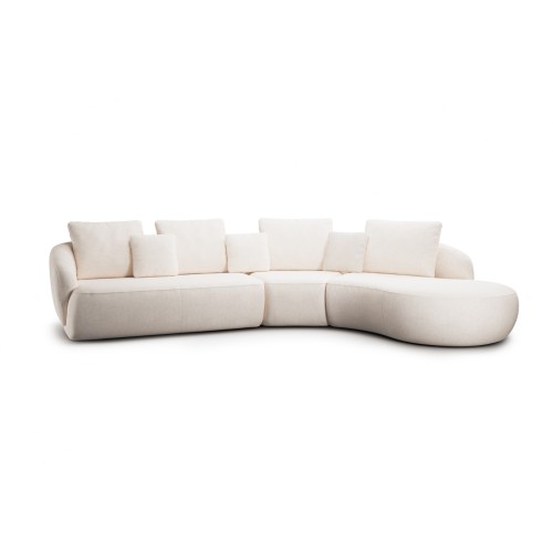 Γωνιακός Καναπές Finezal επιλογή υφάσματος 345x236x86cm