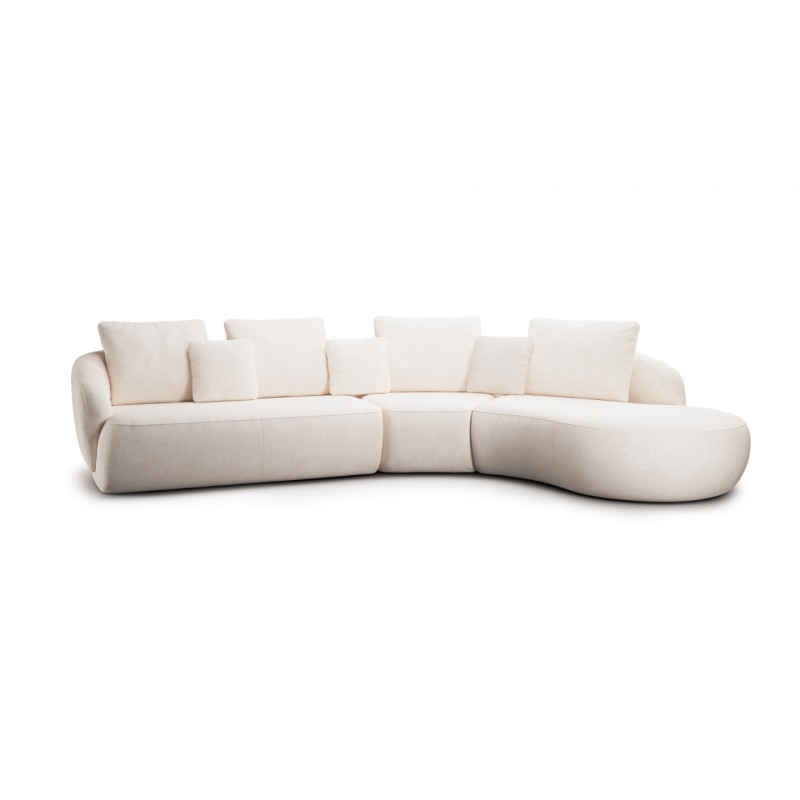 Γωνιακός Καναπές Finezal επιλογή υφάσματος 345x236x86cm