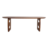 Τραπέζι Φαγητού Bullnose από Μασίφ Ξύλο Μάνγκο 200x90x76cm