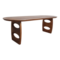 Τραπέζι Φαγητού Bullnose από Μασίφ Ξύλο Μάνγκο 200x90x76cm