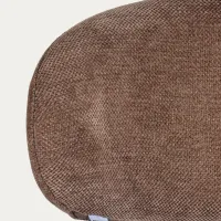 Καρέκλα AVERON σοκολατί με καφέ πόδια 52x55.5x77 cm