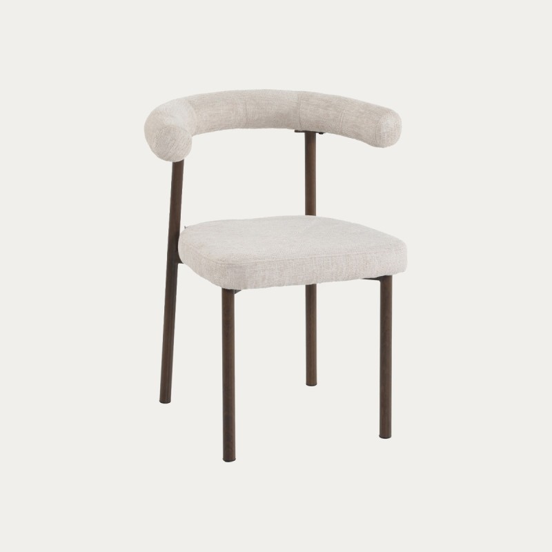 Καρέκλα NOVARO μπεζ 53.5x61x75.5 cm