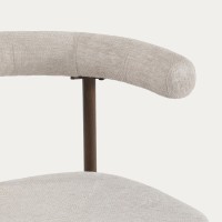Καρέκλα NOVARO μπεζ 53.5x61x75.5 cm