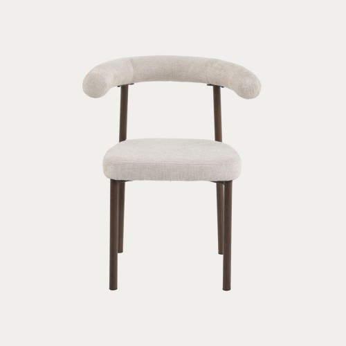 Καρέκλα NOVARO μπεζ 53.5x61x75.5 cm